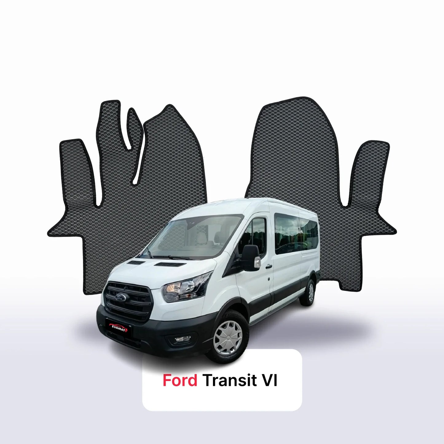 EVA auto paklāji Ford Transit Long 6 paaudze 2018-2027 gads AUTOBUSS 9 seater