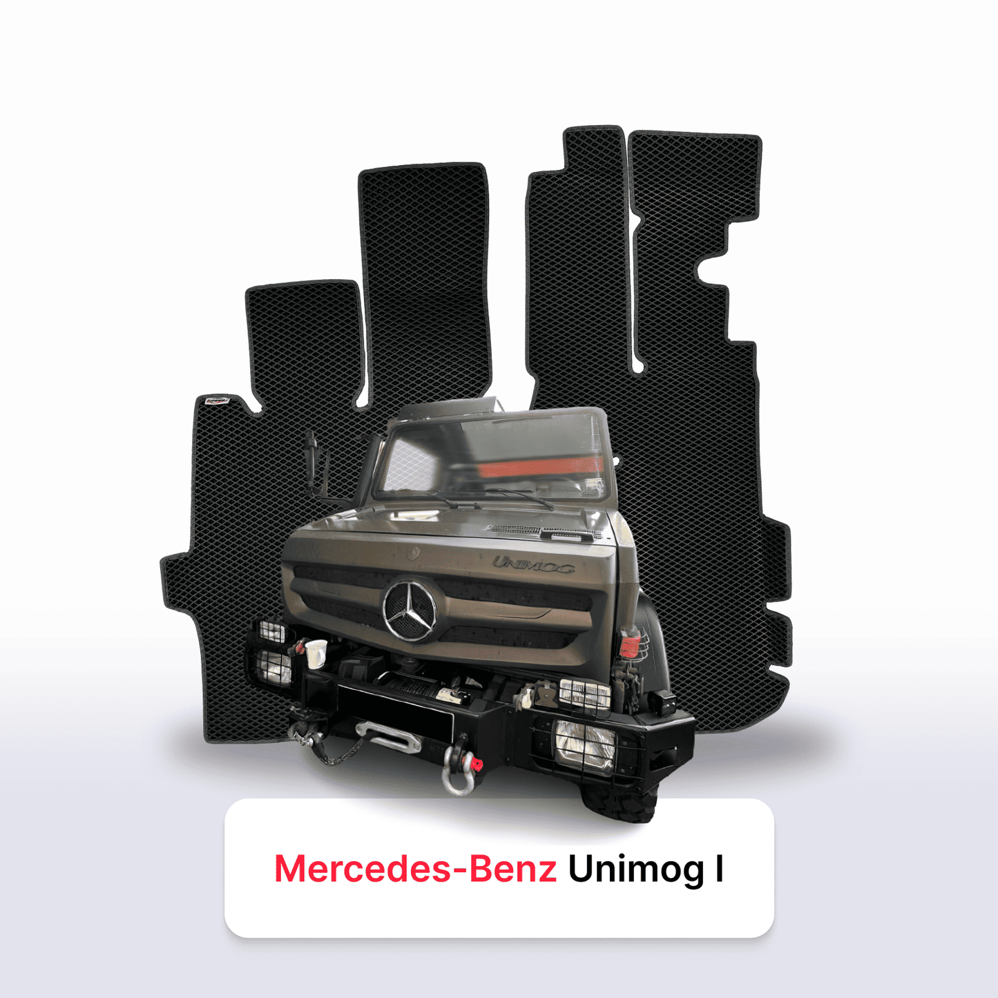 EVA auto paklāji Mercedes-Benz Unimog U4000 1 paaudze 2003-2013 gads KRAVAS AUTO