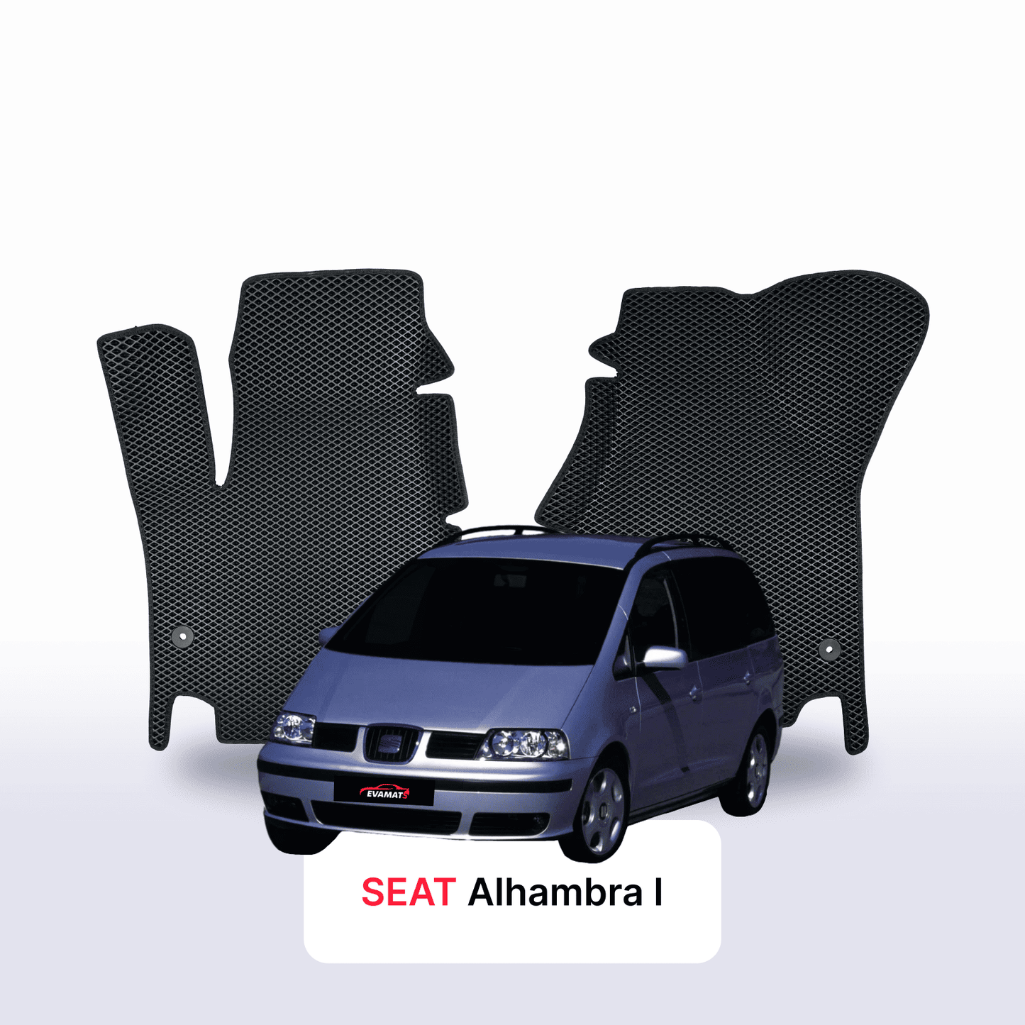EVA auto paklāji SEAT Alhambra 1 paaudze 1996-2010 gads MINIVENS