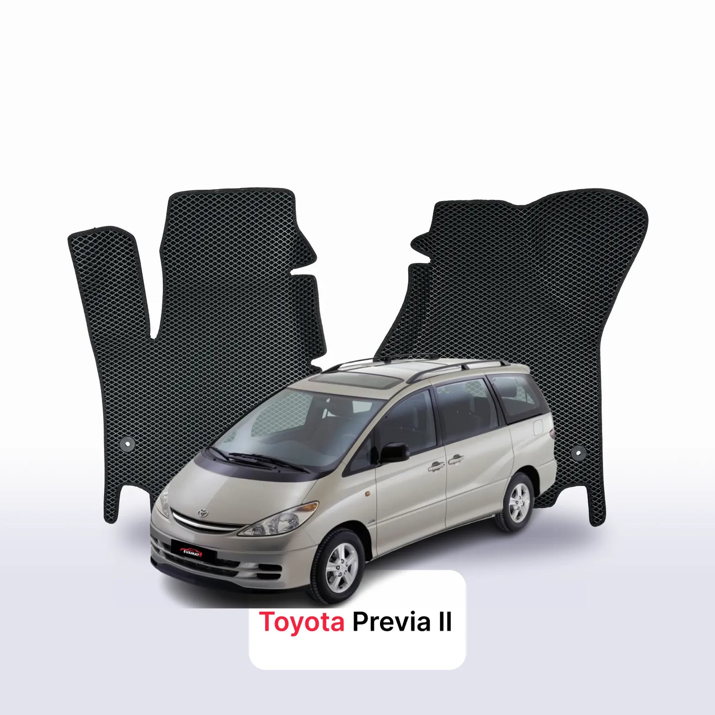 EVA auto paklāji Toyota Previa 2 paaudze 2000-2006 gads MINIVENS