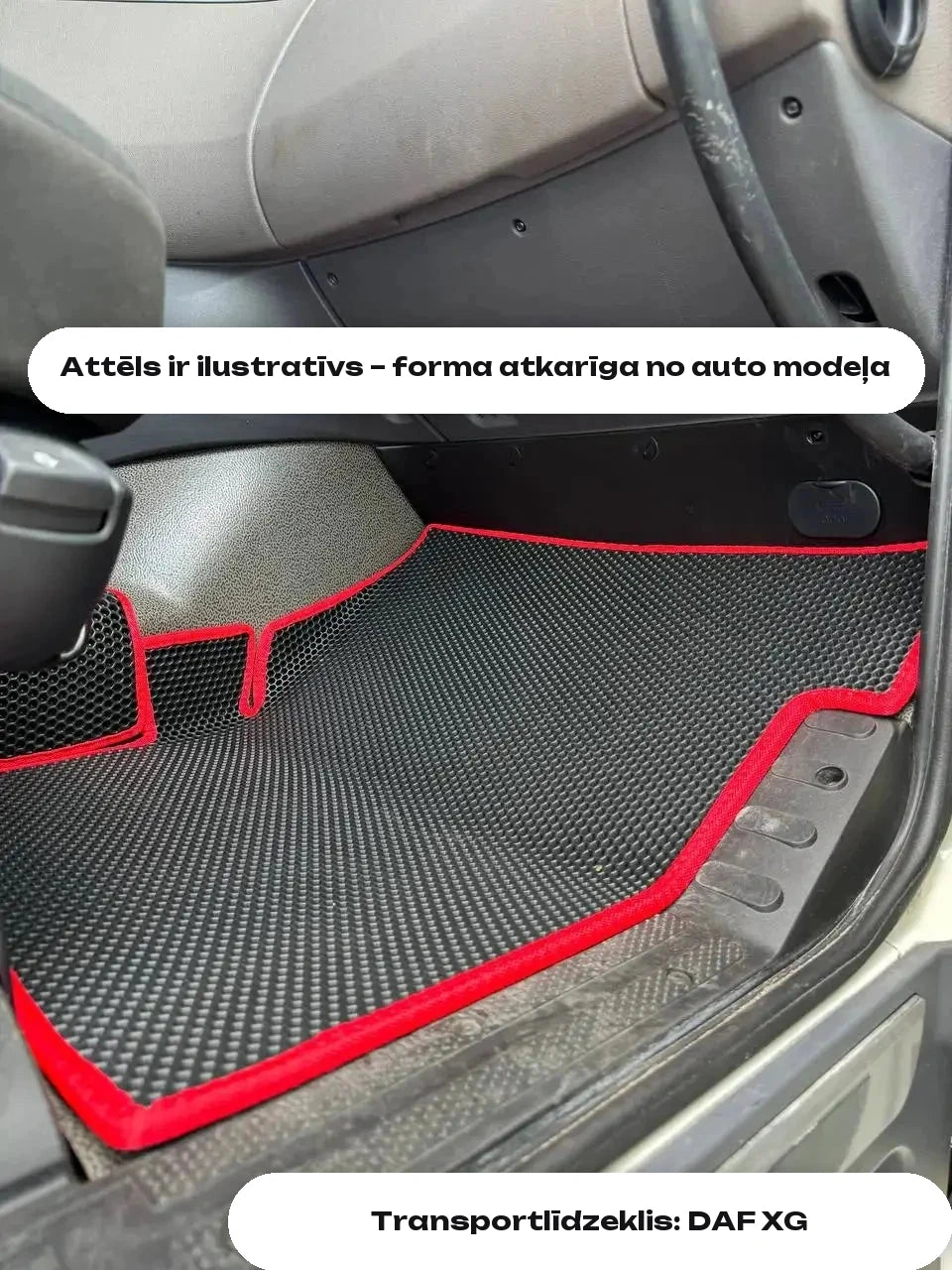 Attēls ir ilustratīvs – forma atkarīga no auto modeļa — Transportlīdzeklis: DAF XG