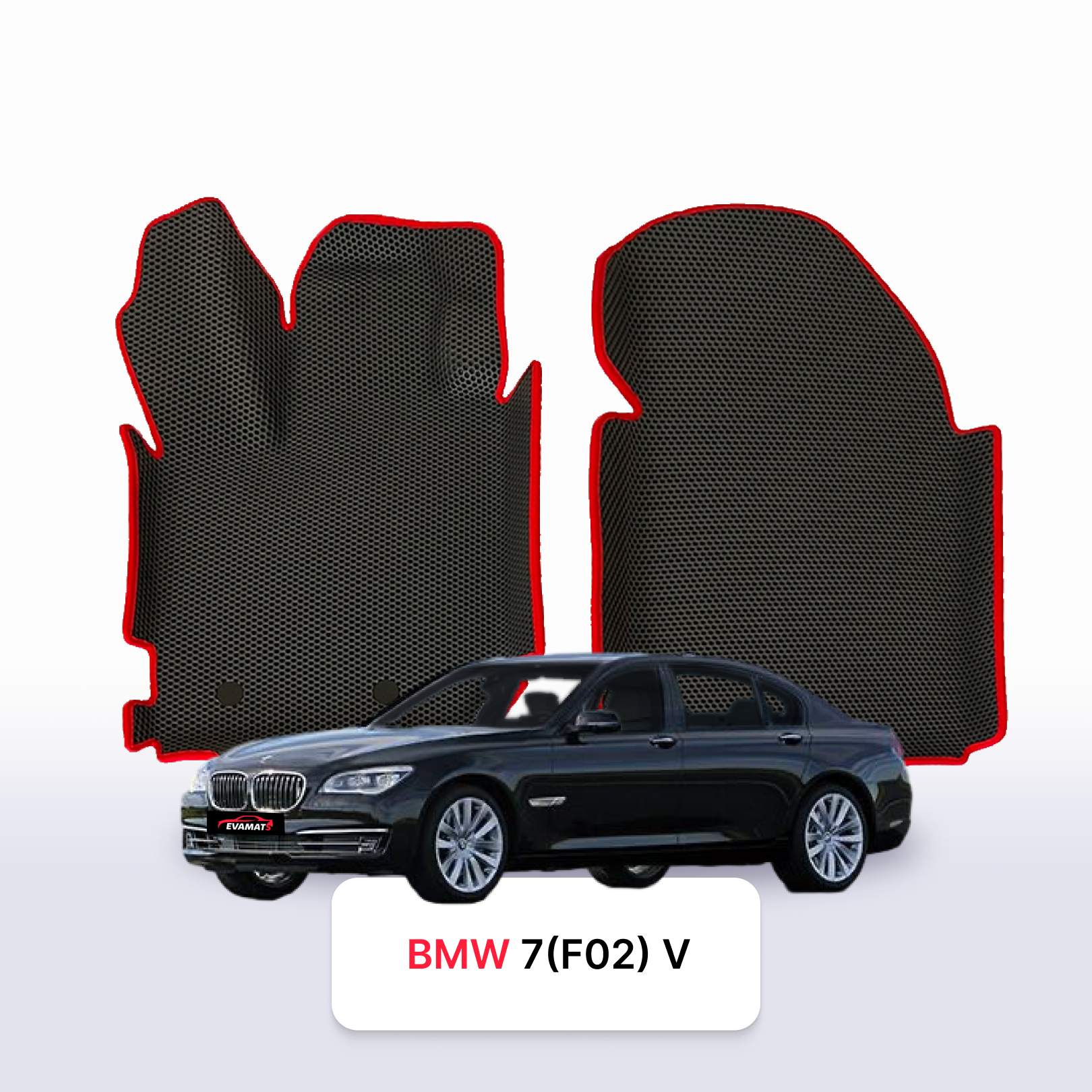EVA auto paklāji BMW 7 (F02) 5 paaudze 2008-2015 gads SEDANS LONG