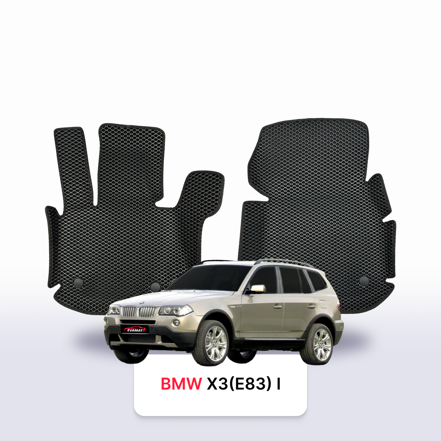 EVA auto paklāji BMW X3 (E83) 1 paaudze 2003-2010 gads SUV