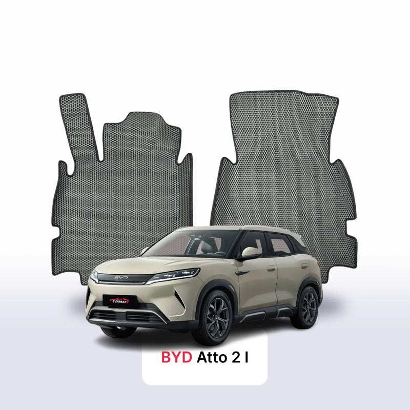 EVA auto paklāji BYD Atto 2 1 paaudze 2024-2028 gads SUV + EVA papēža paliktnis