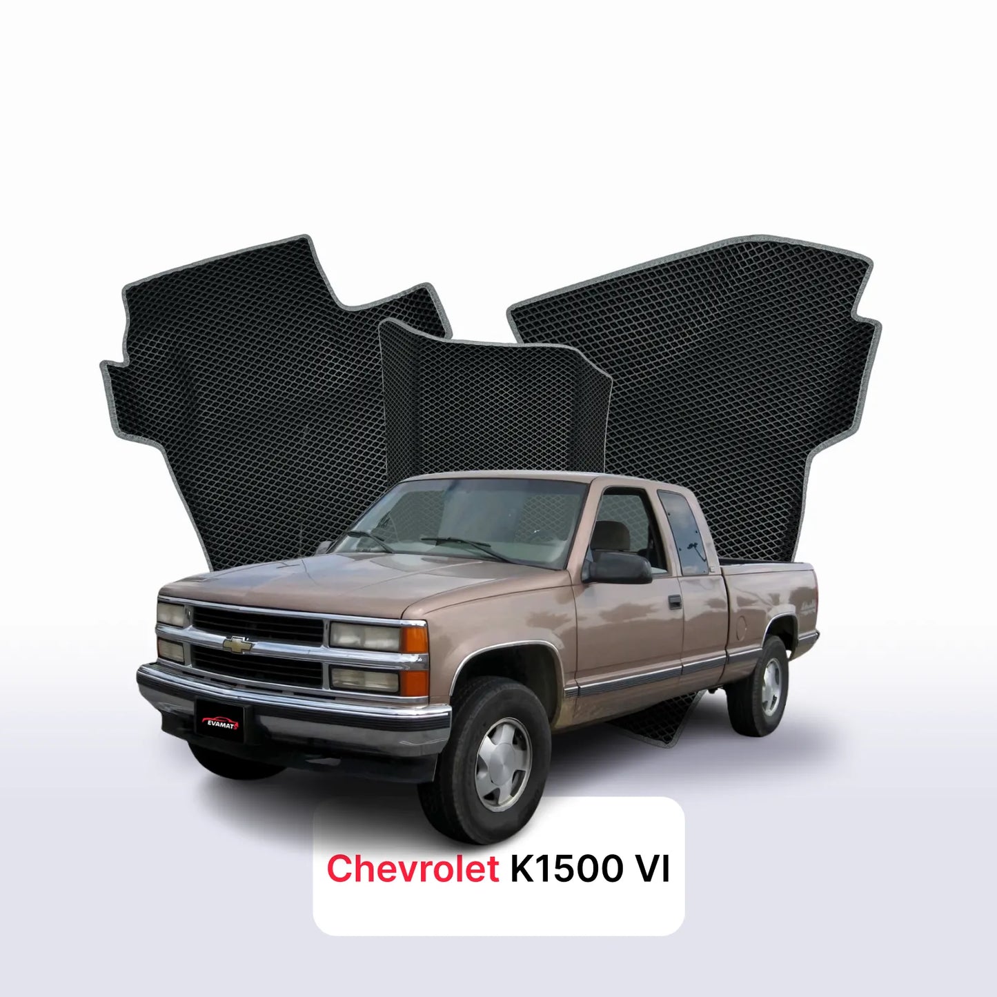 EVA auto paklāji Chevrolet K1500 4 paaudze 1988-2003 gads Pick-Up one-and-half cabin