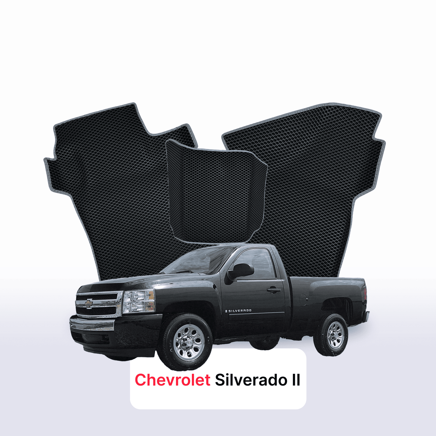 EVA auto paklāji Chevrolet Silverado(GMT900) 2 paaudze 2007-2013 gads PICK-UP single cabin
