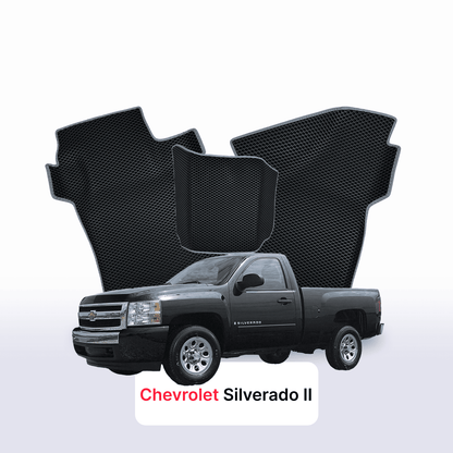 EVA auto paklāji Chevrolet Silverado(GMT900) 2 paaudze 2007-2013 gads PICK-UP single cabin