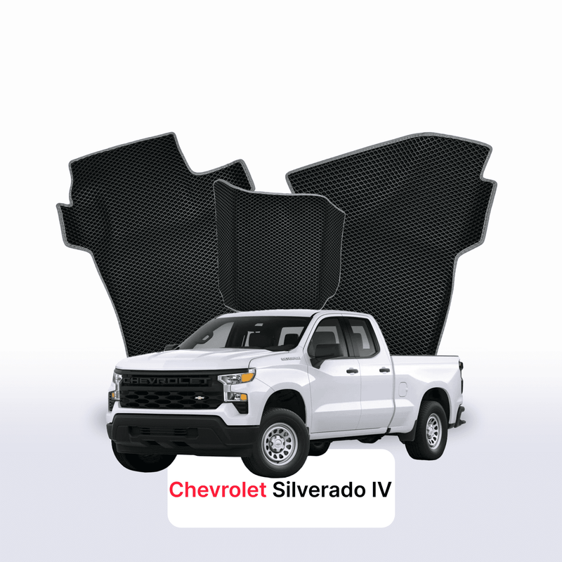 EVA auto paklāji Chevrolet Silverado(T1XX) 4 paaudze 2019-2028 gads PICK-UP double cabin Double