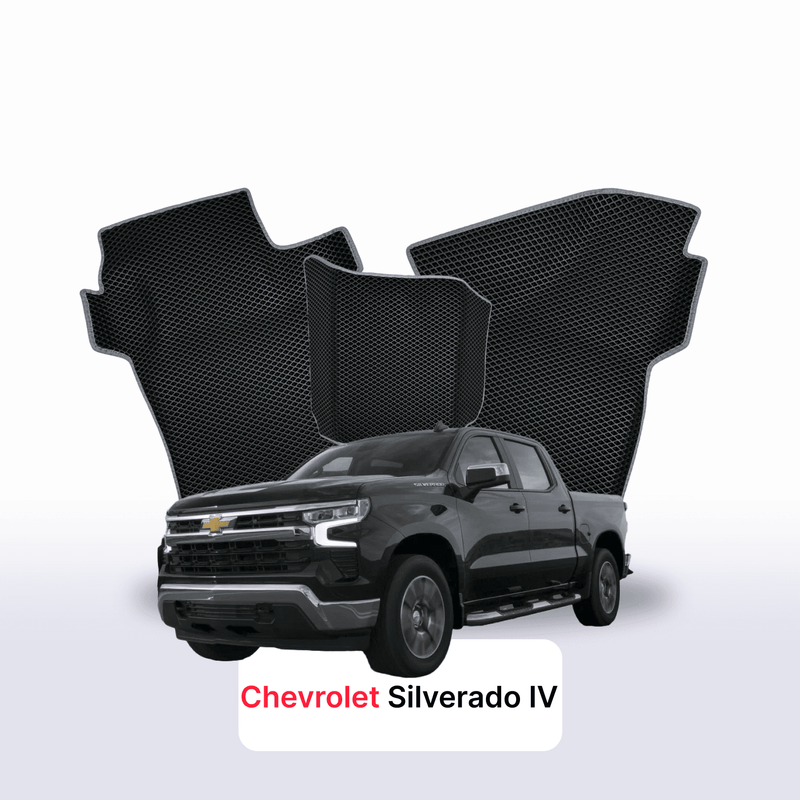 EVA auto paklāji Chevrolet Silverado(T1XX) 4 paaudze 2019-2028 gads PICK-UP double cabin Grew