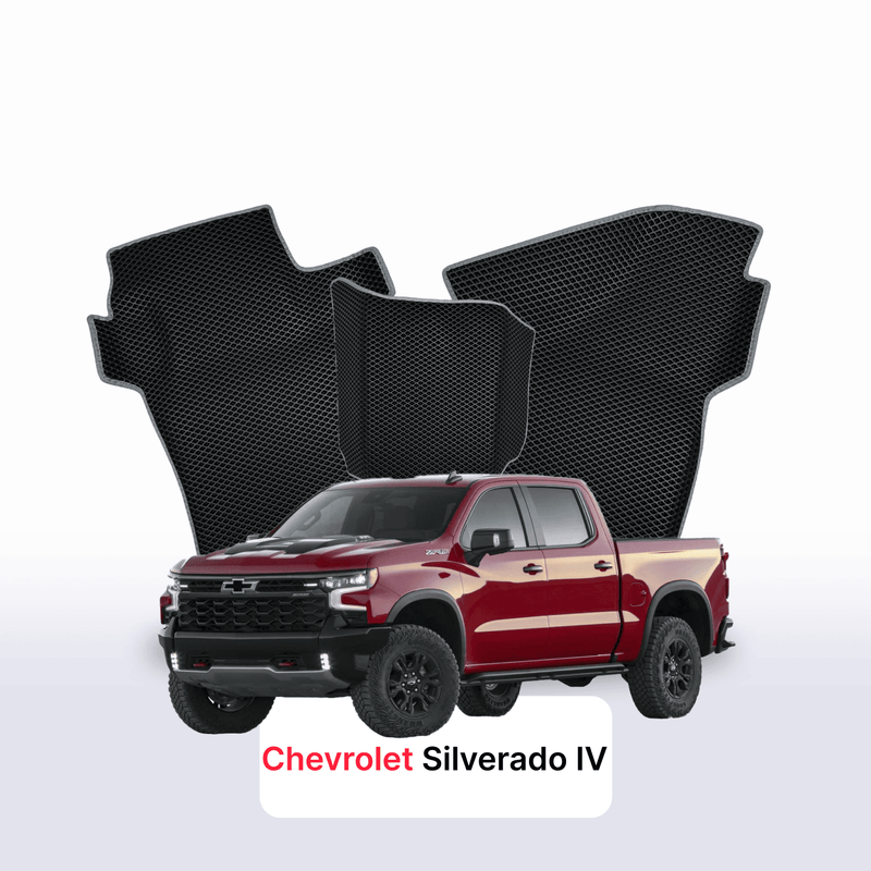 EVA auto paklāji Chevrolet Silverado(T1XX) 4 paaudze 2019-2028 gads PICK-UP double cabin ZR2