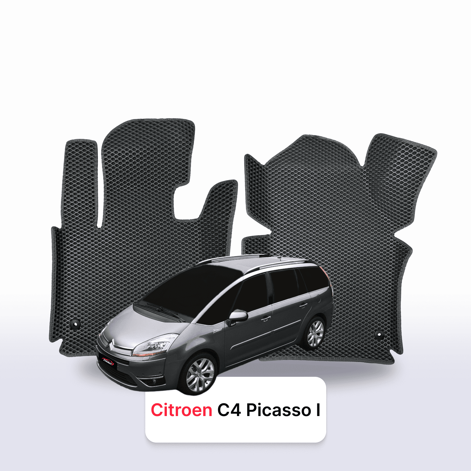 EVA auto paklāji Citroen C4 Picasso 1 paaudze 2006-2013 gads MINIVENS 7  seater