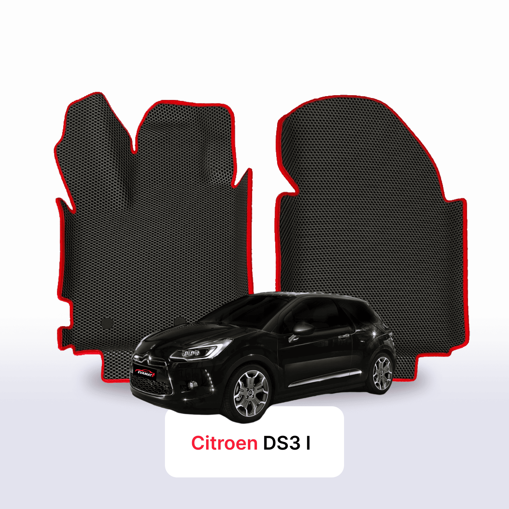 EVA auto paklāji Citroen DS3 1 paaudze 2008-2016 gads HEČBEKS 3 durvju
