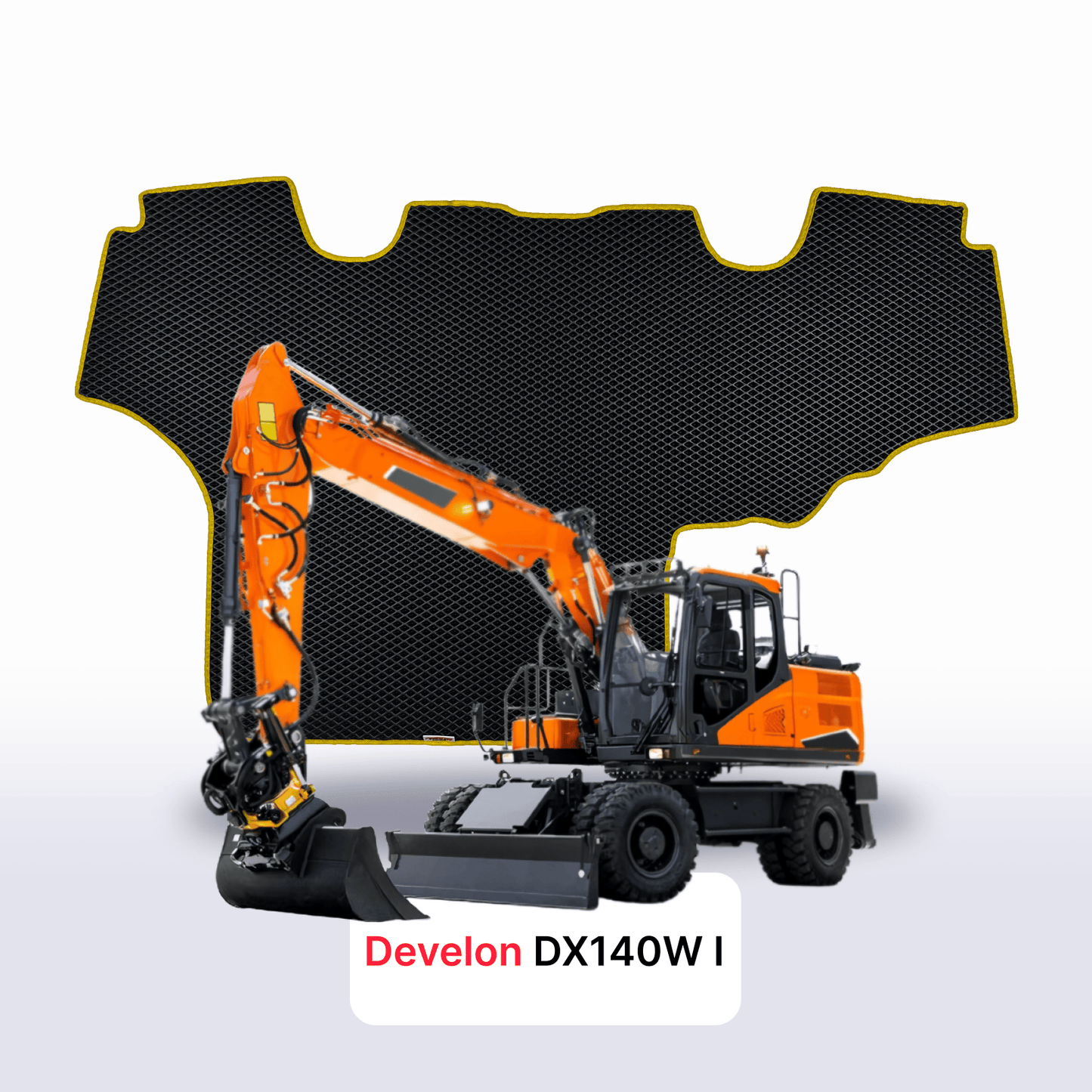EVA auto paklāji Develon DX140W 1 paaudze 2014-2028 gads EKSKAVATORS