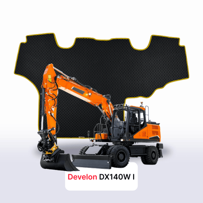 EVA auto paklāji Develon DX140W 1 paaudze 2014-2028 gads EKSKAVATORS