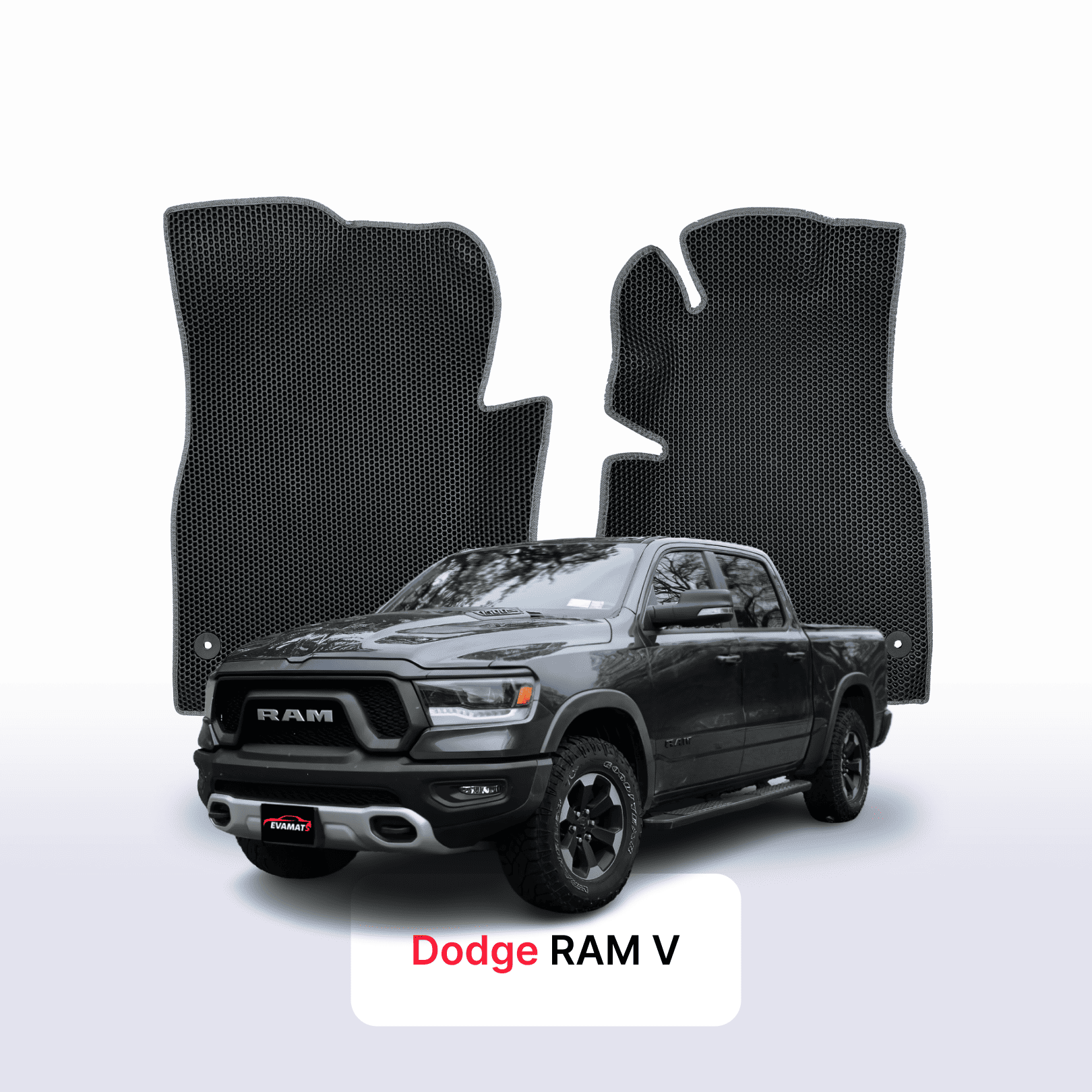 EVA auto paklāji Dodge RAM pre-facelift 5 paaudze 2019-2024 gads PICK-UP  double cabin