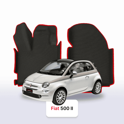 EVA auto paklāji Fiat 500 2 paaudze 2007-2024 gads HEČBEKS 3 durvju KABRIOLETS