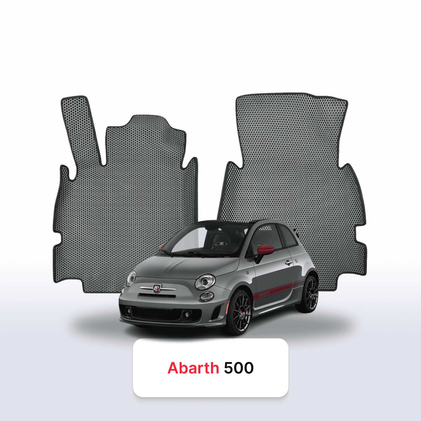 EVA auto paklāji Fiat 500(Abarth) 2 paaudze 2007-2024 gads HEČBEKS 3 durvju KABRIOLETS