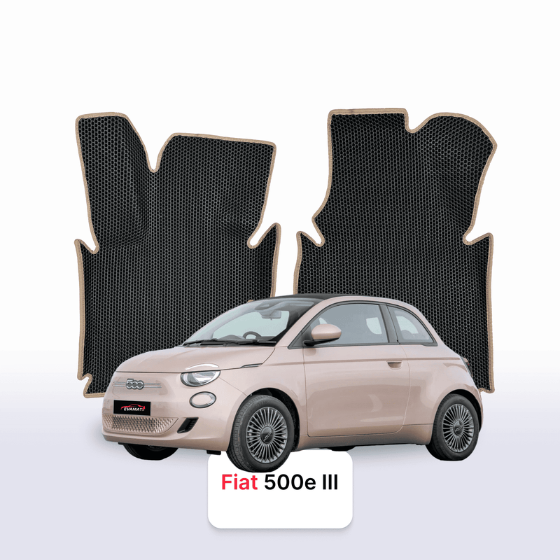 EVA auto paklāji Fiat 500E 3 paaudze 2020-2028 gads Electric HEČBEKS 3 durvju KABRIOLETS