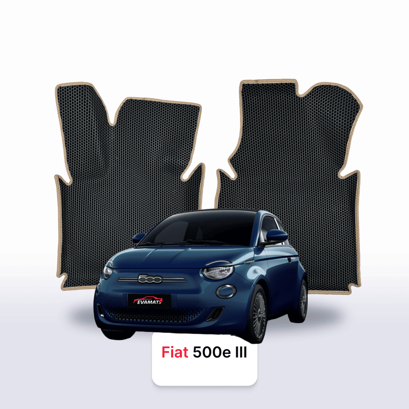 EVA auto paklāji Fiat 500E 3 paaudze 2020-2028 gads Electric HEČBEKS 3 durvju