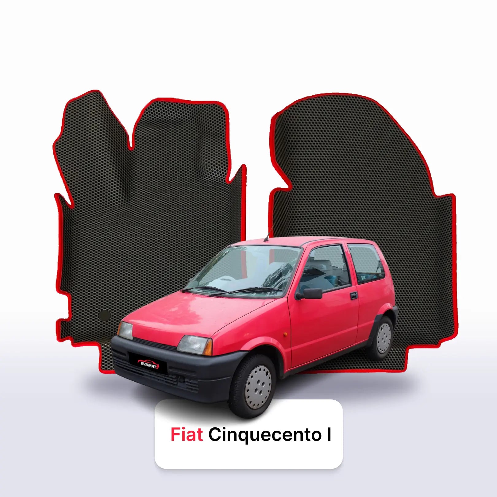 EVA auto paklāji Fiat Cinquecento 1 paaudze 1981-1998 gads HEČBEKS 3 durvju