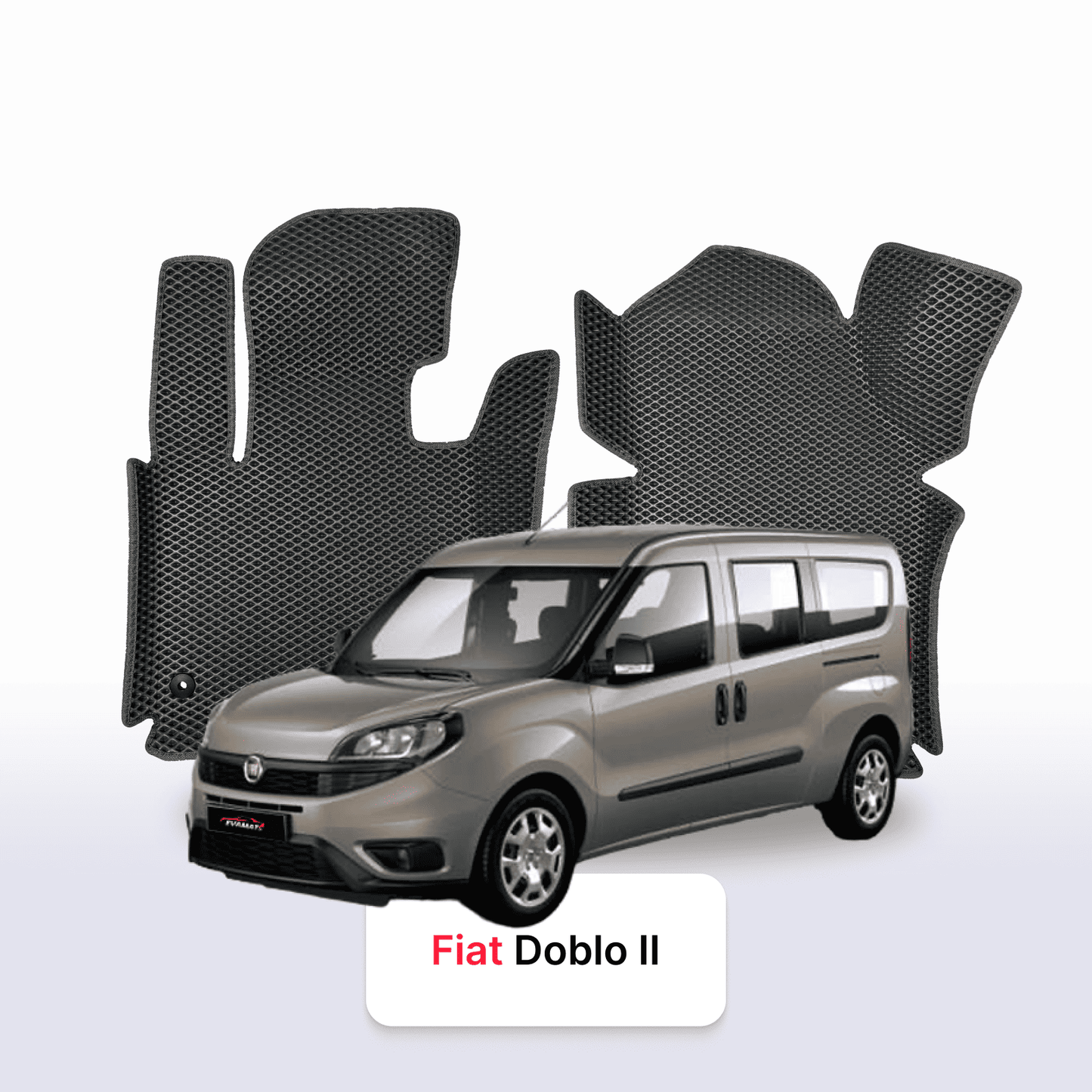 EVA auto paklāji Fiat Doblo 2 paaudze 2015-2023 gads LONG MINIVENS