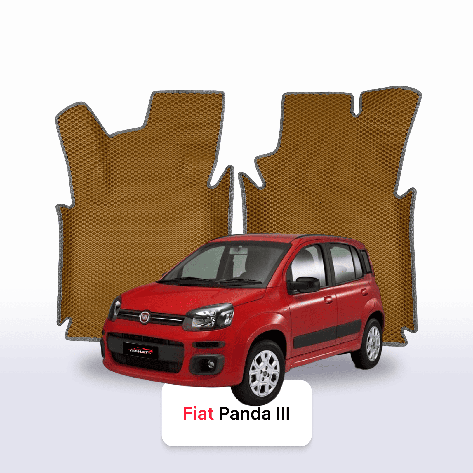 EVA auto paklāji Fiat Panda 3 paaudze 2011-2028 gads HEČBEKS 5 durvju