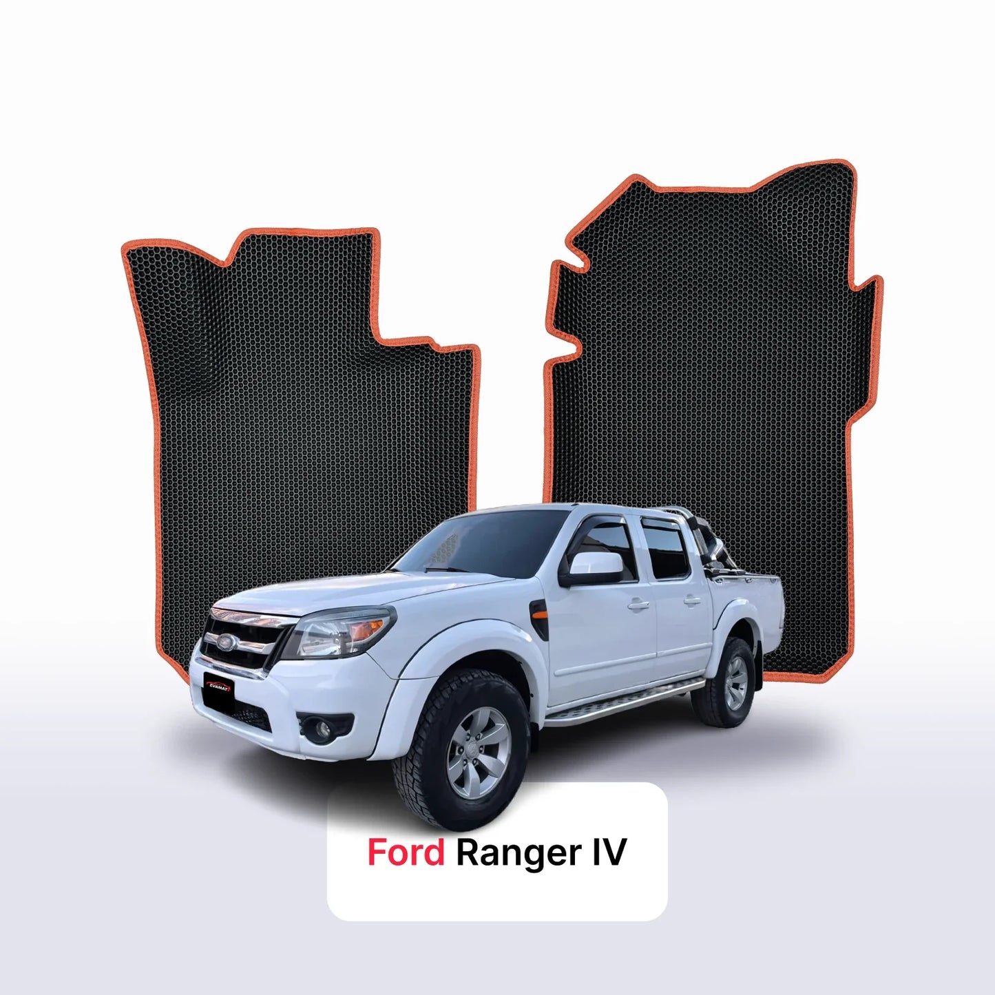 EVA auto paklāji Ford Ranger 4 paaudze 2006-2011 gads PICK-UP double cabin