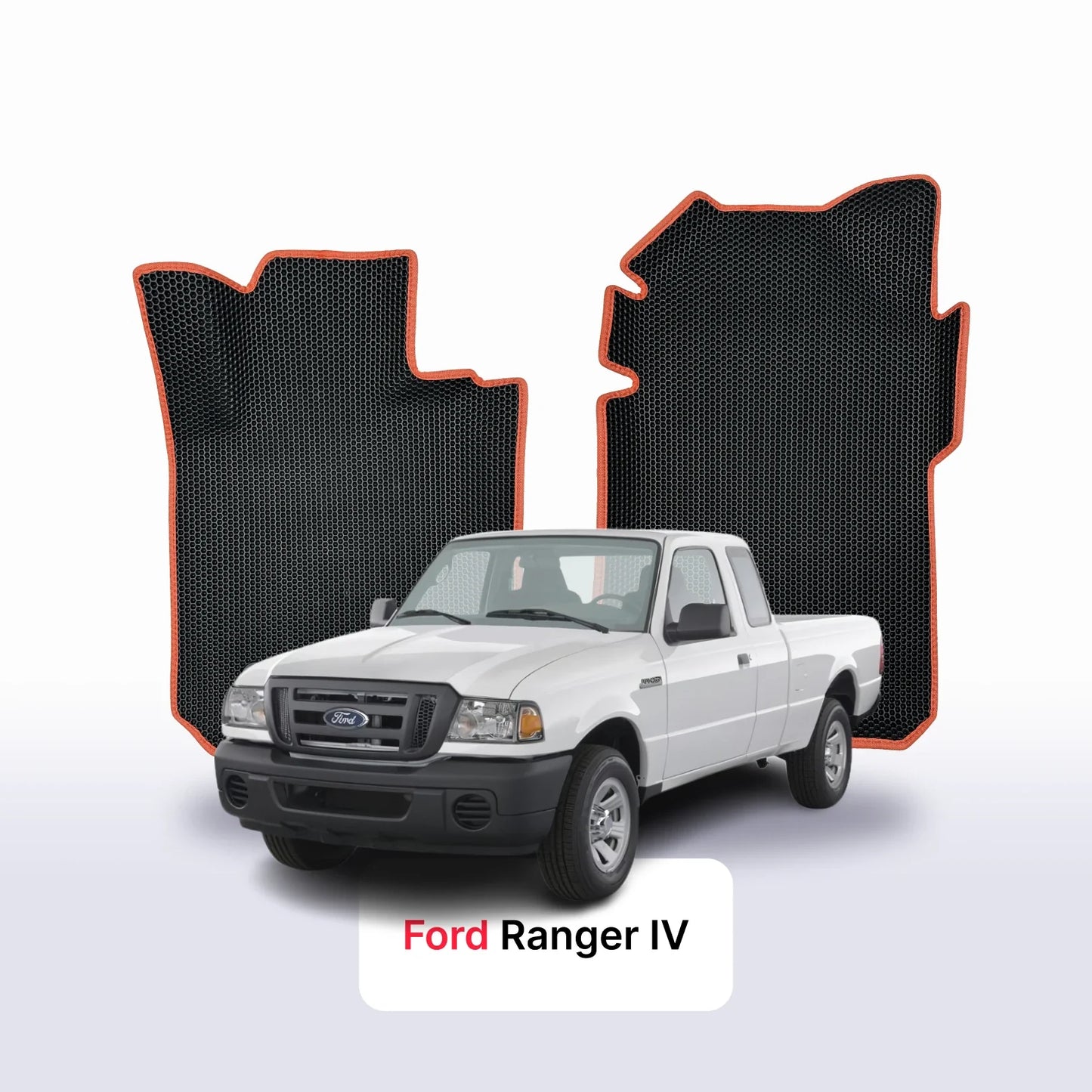EVA auto paklāji Ford Ranger 4 paaudze 2006-2011 gads PICK-UP półtorej kabiny