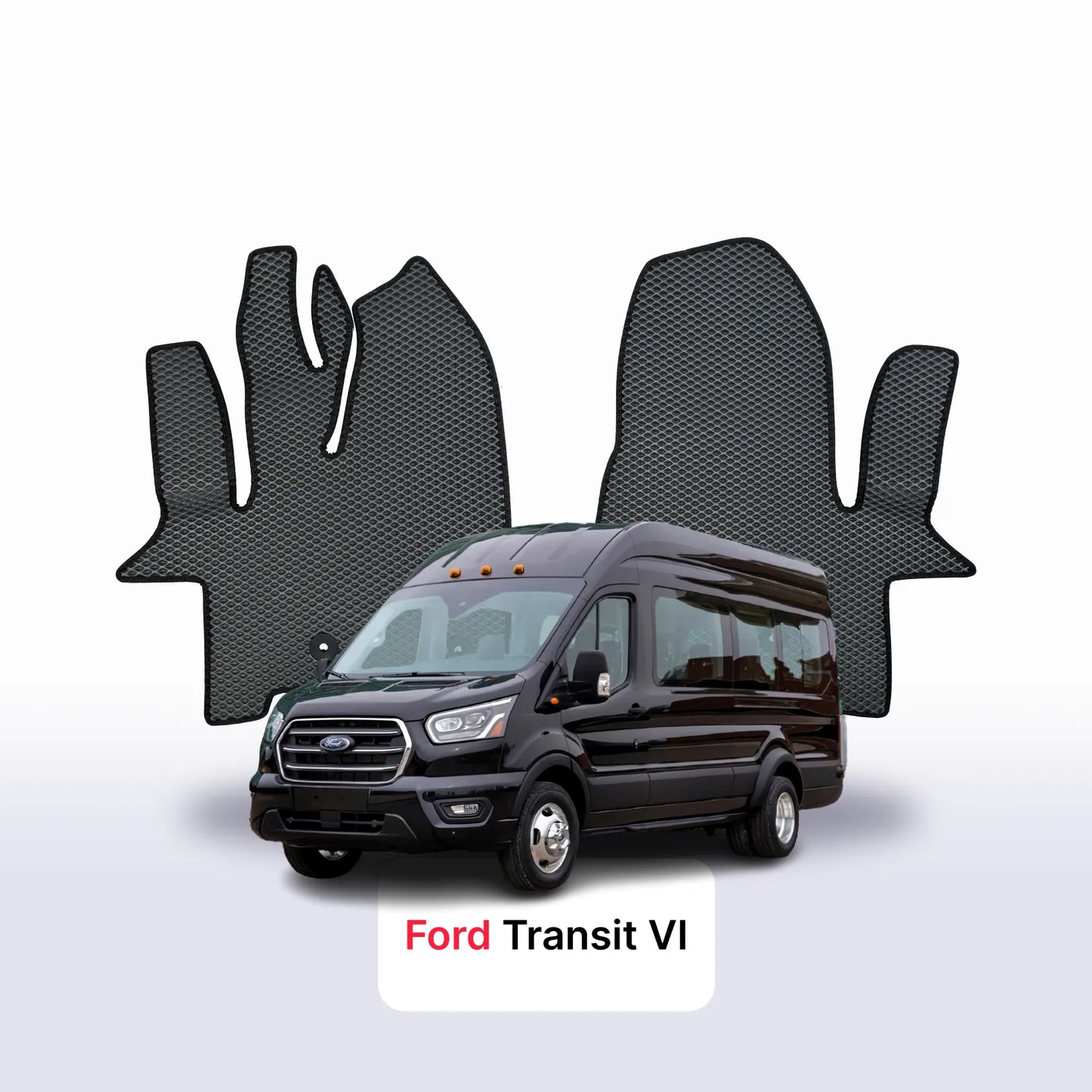EVA auto paklāji Ford Transit 6 paaudze 2013-2028 gads AUTOBUSS 9 seater