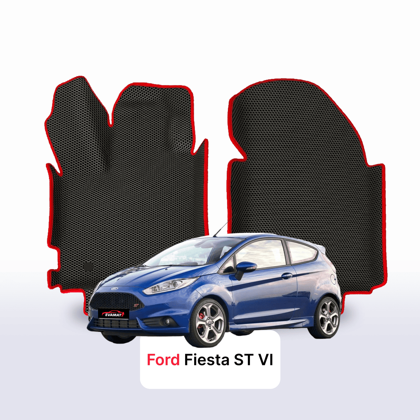 EVA auto paklāji Ford Fiesta ST 6 paaudze 2013-2018 gads HEČBEKS 3 durvju