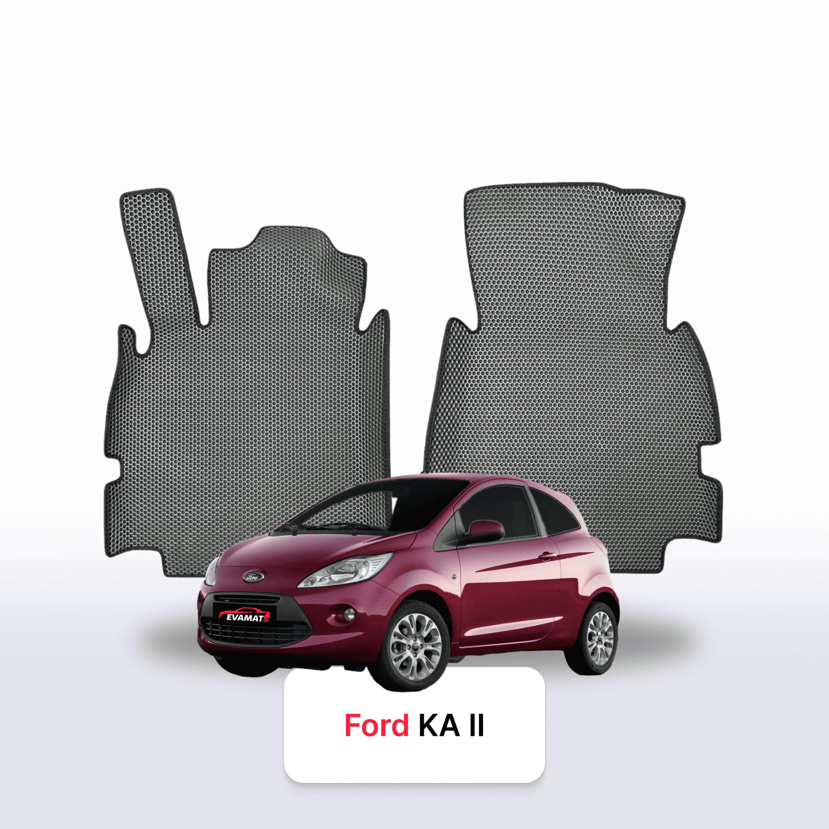 EVA auto paklāji Ford KA 2 paaudze 2008-2016 gads HEČBEKS 3 durvju