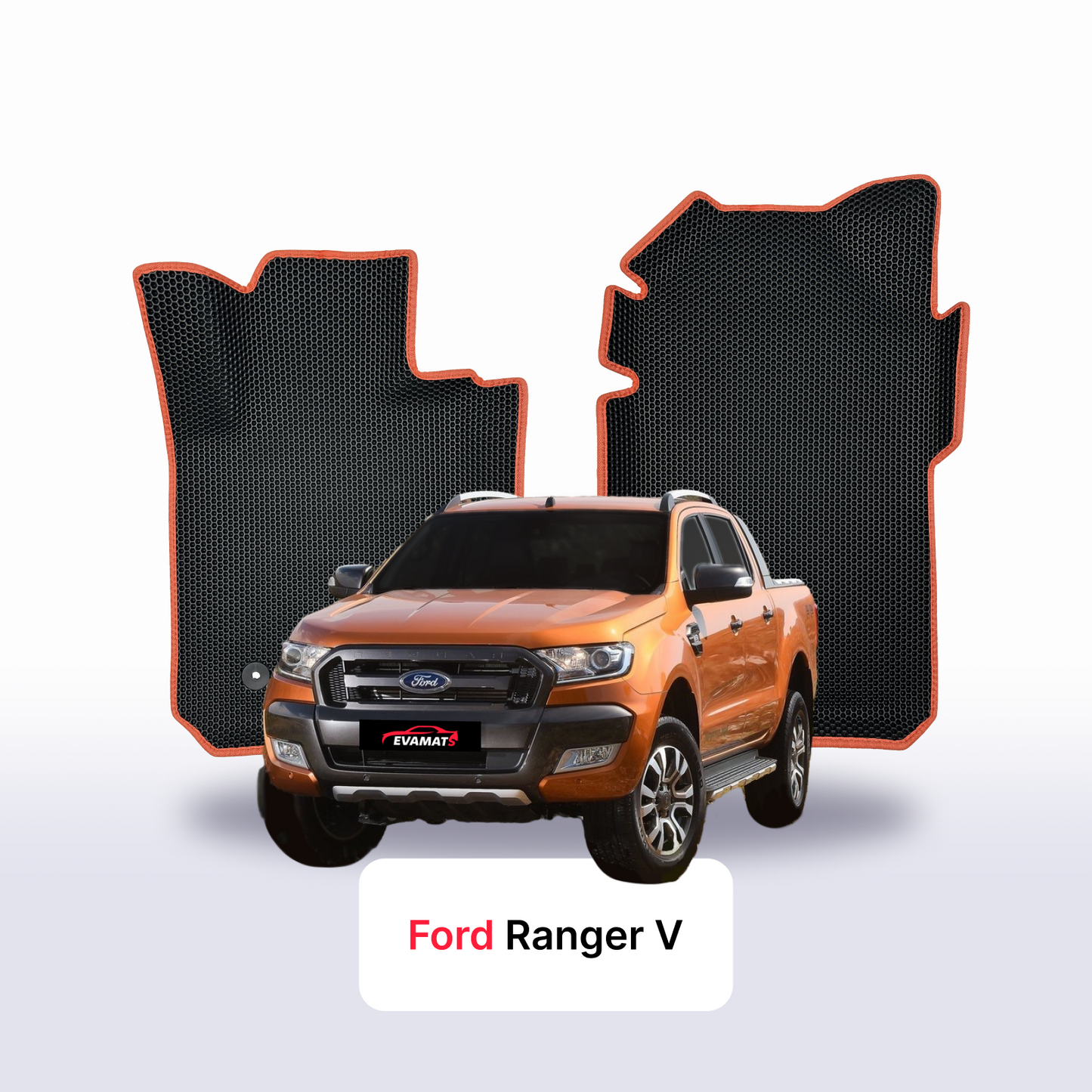 EVA auto paklāji Ford Ranger 5 paaudze 2011-2022 gads PICK-UP double cabin