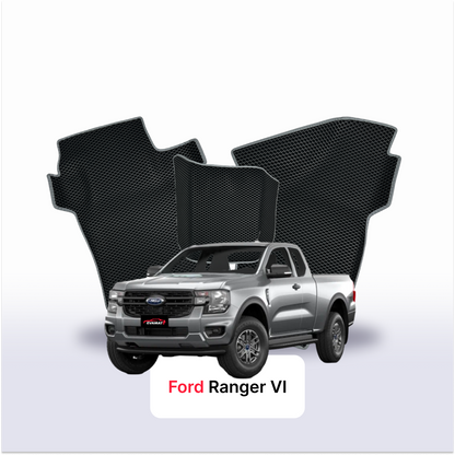 EVA auto paklāji Ford Ranger 6 paaudze 2022-2028 gads PICK-UP półtorej kabiny