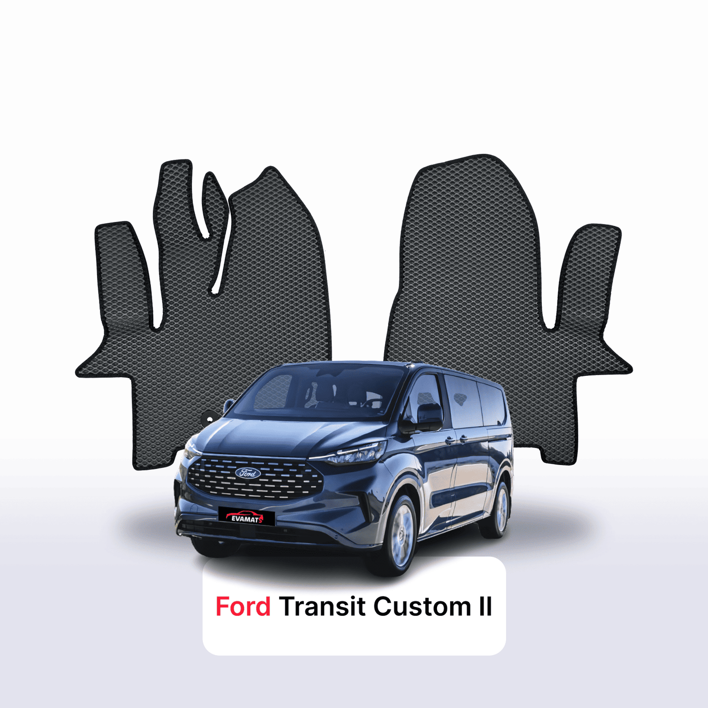 EVA auto paklāji Ford Transit Custom 2 paaudze 2023-2028 gads AUTOBUSS
