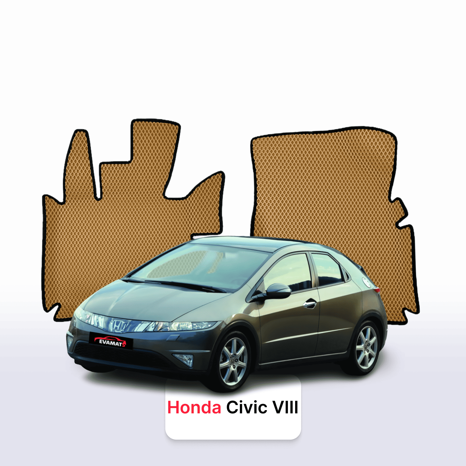EVA auto paklāji Honda Civic 8 paaudze 2005-2012 gads HEČBEKS 5 durvju