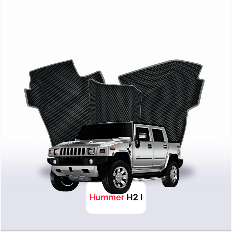 EVA auto paklāji Hummer H2 1 paaudze 2002-2009 gads PICK-UP double cabin