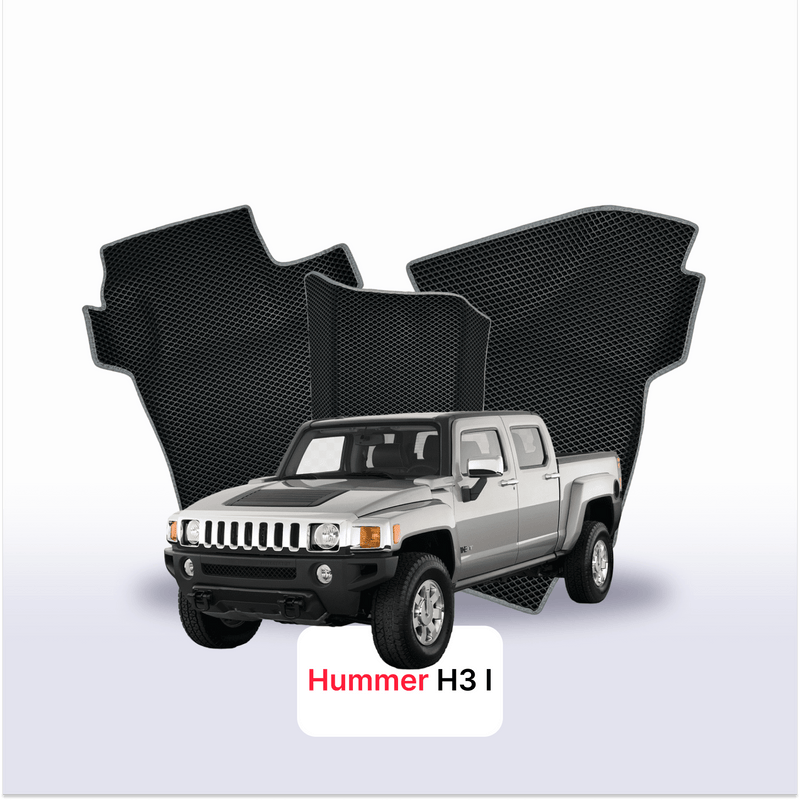 EVA auto paklāji Hummer H3 1 paaudze 2005-2010 gads PICK-UP double cabin