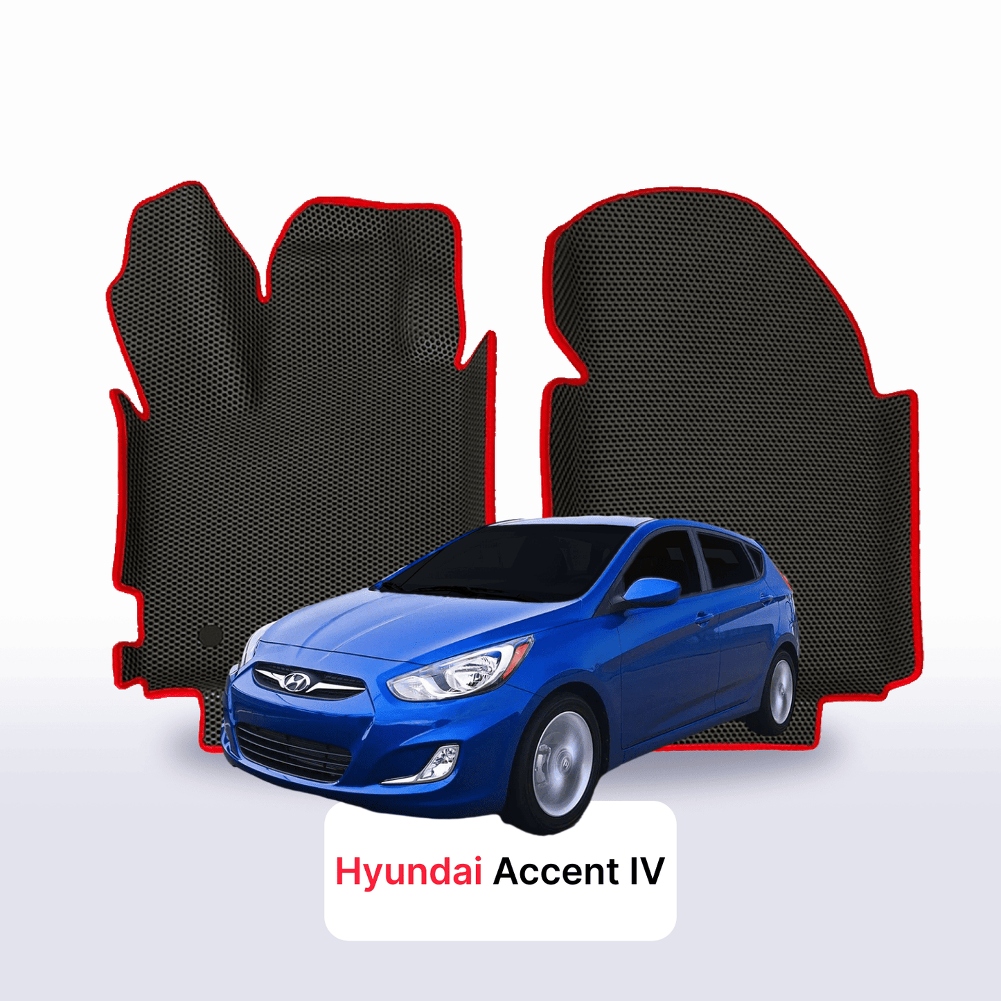 EVA auto paklāji Hyundai Accent 4 paaudze 2010-2019 gads HEČBEKS 5 durvju