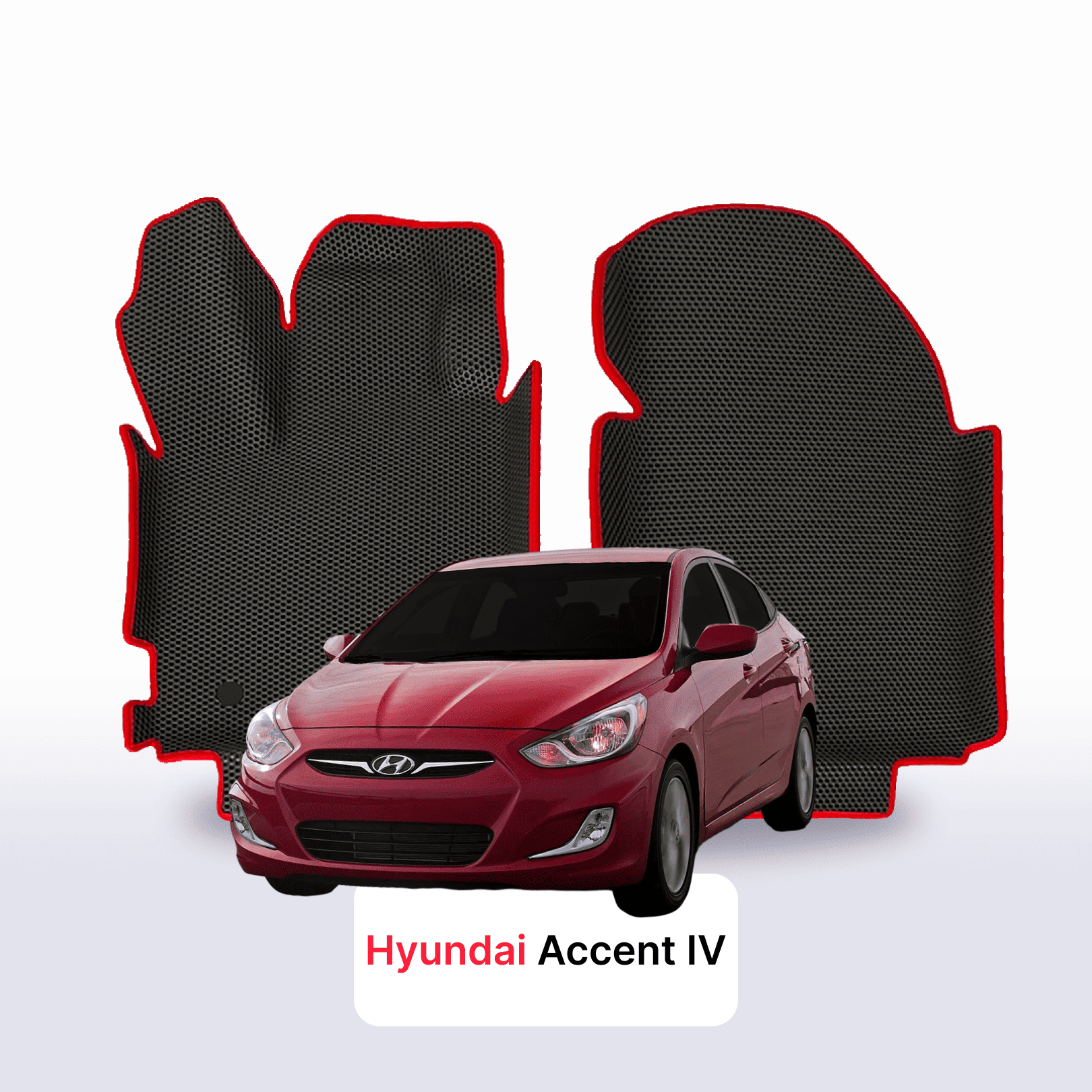 EVA auto paklāji Hyundai Accent 4 paaudze 2010-2017 gads SEDANS