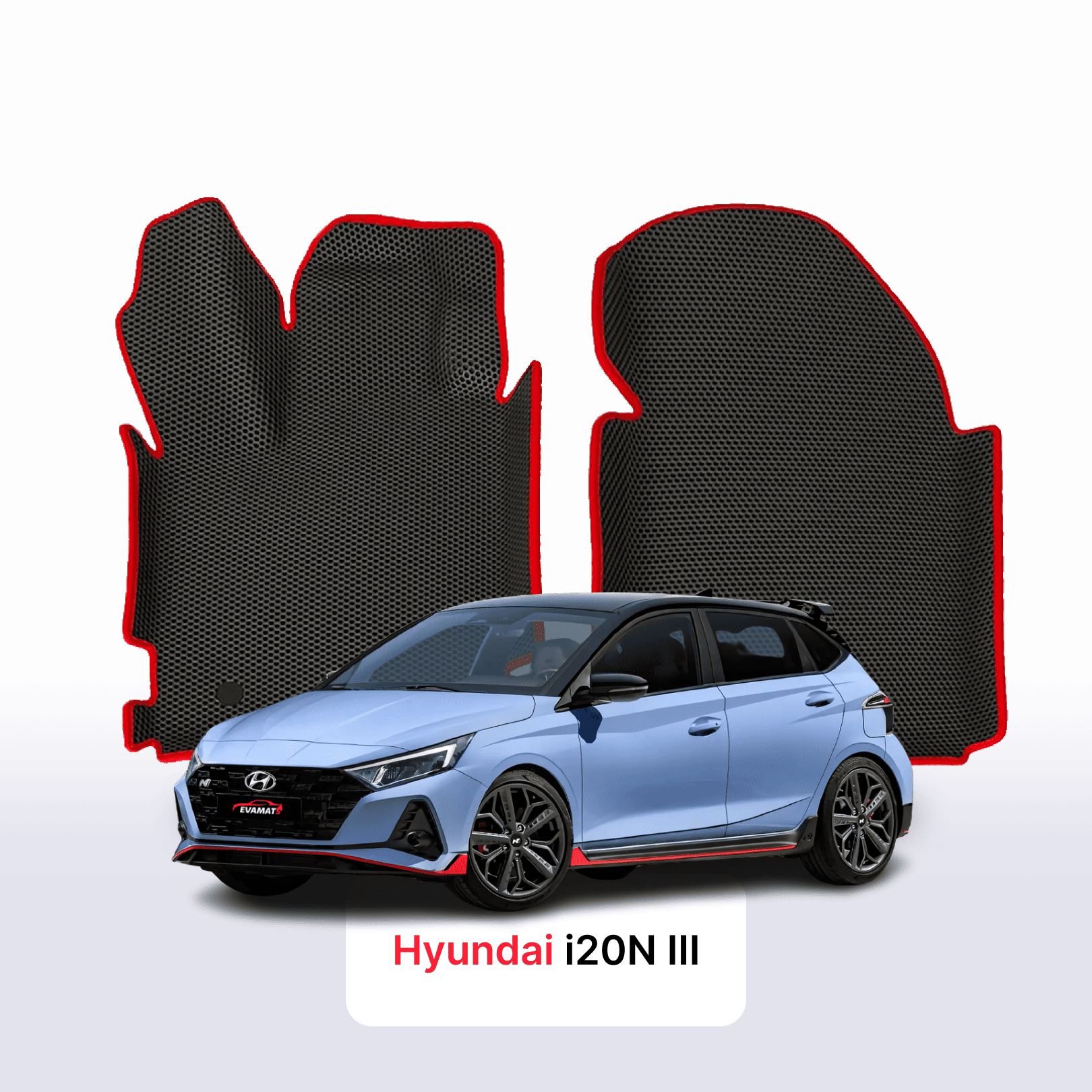 EVA auto paklāji Hyundai i20N 3 paaudze 2020-2028 gads HEČBEKS 5 durvju