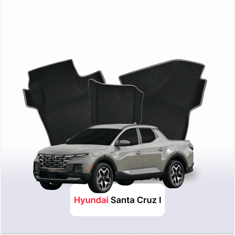 EVA auto paklāji Hyundai Santa Cruz 1 paaudze 2021-2028 gads PICK-UP double cabin