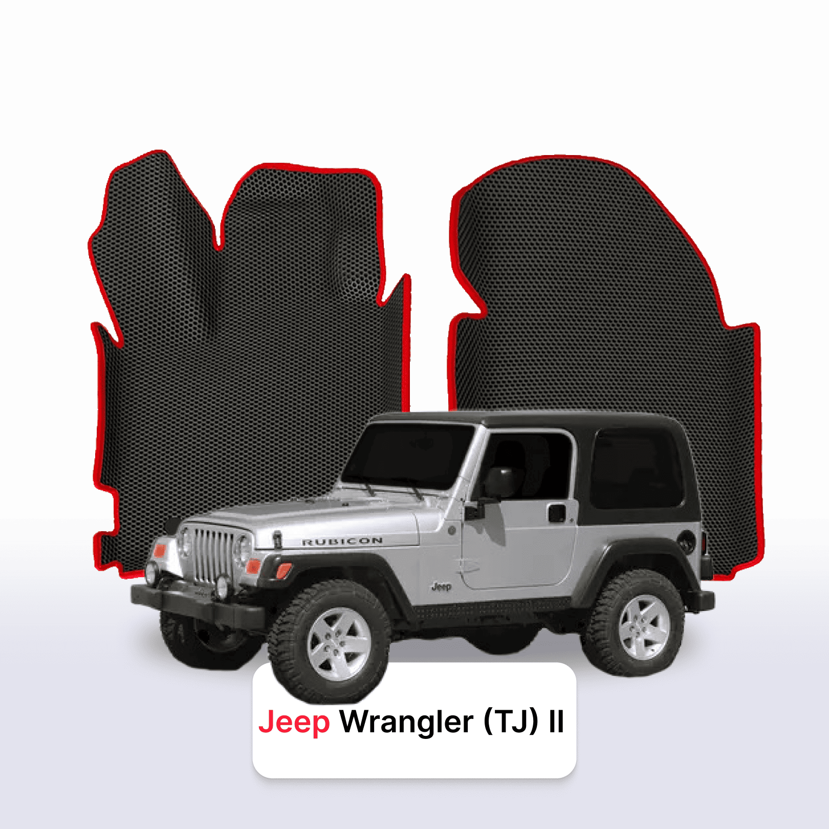 EVA auto paklāji Jeep Wrangler(TJ) 2 paaudze 1996-2006 gads 3 durvju SUV
