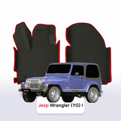 EVA auto paklāji Jeep Wrangler (YJ) 1 paaudze 1986-1996 gads 3 durvju SUV