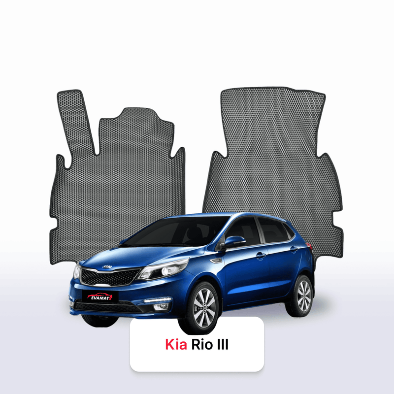 EVA auto paklāji Kia Rio III gen 2011-2017 HEČBEKS 5 durvju