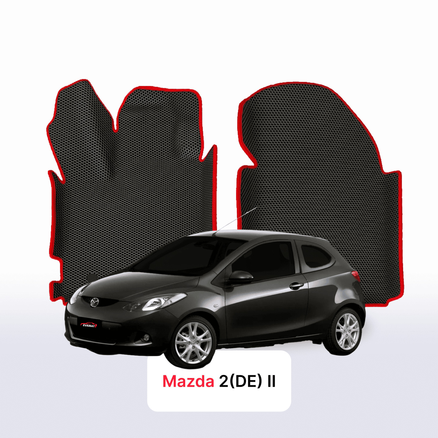 EVA auto paklāji Mazda 2(DE) 2 paaudze 2007-2014 gads HEČBEKS 3 durvju