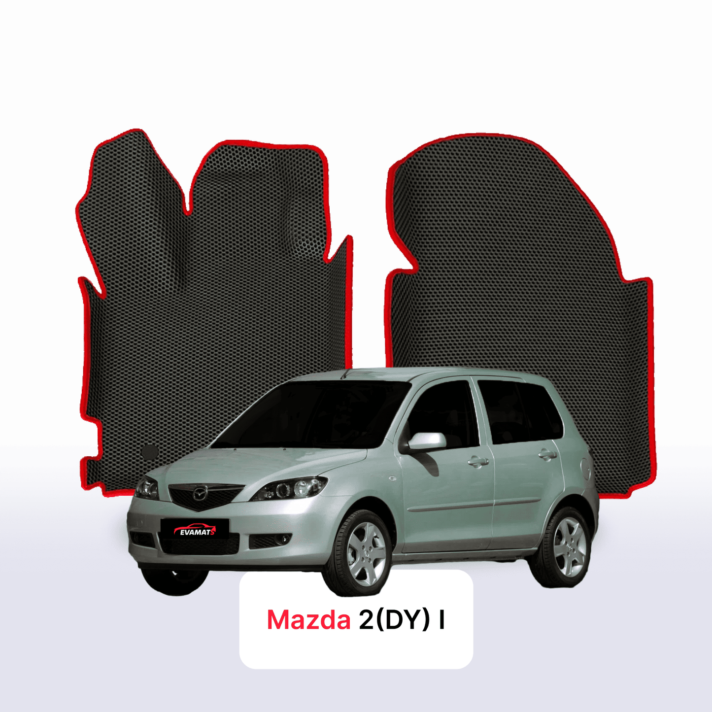 EVA auto paklāji Mazda 2(DY) 1 paaudze 2003-2007 gads HEČBEKS 5 durvju