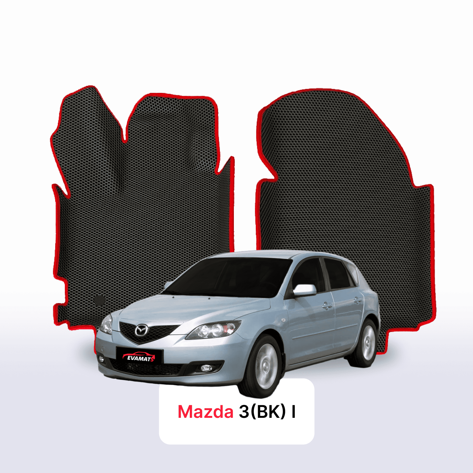 EVA auto paklāji Mazda 3(BK) 1 paaudze 2003-2009 gads HEČBEKS 5 durvju