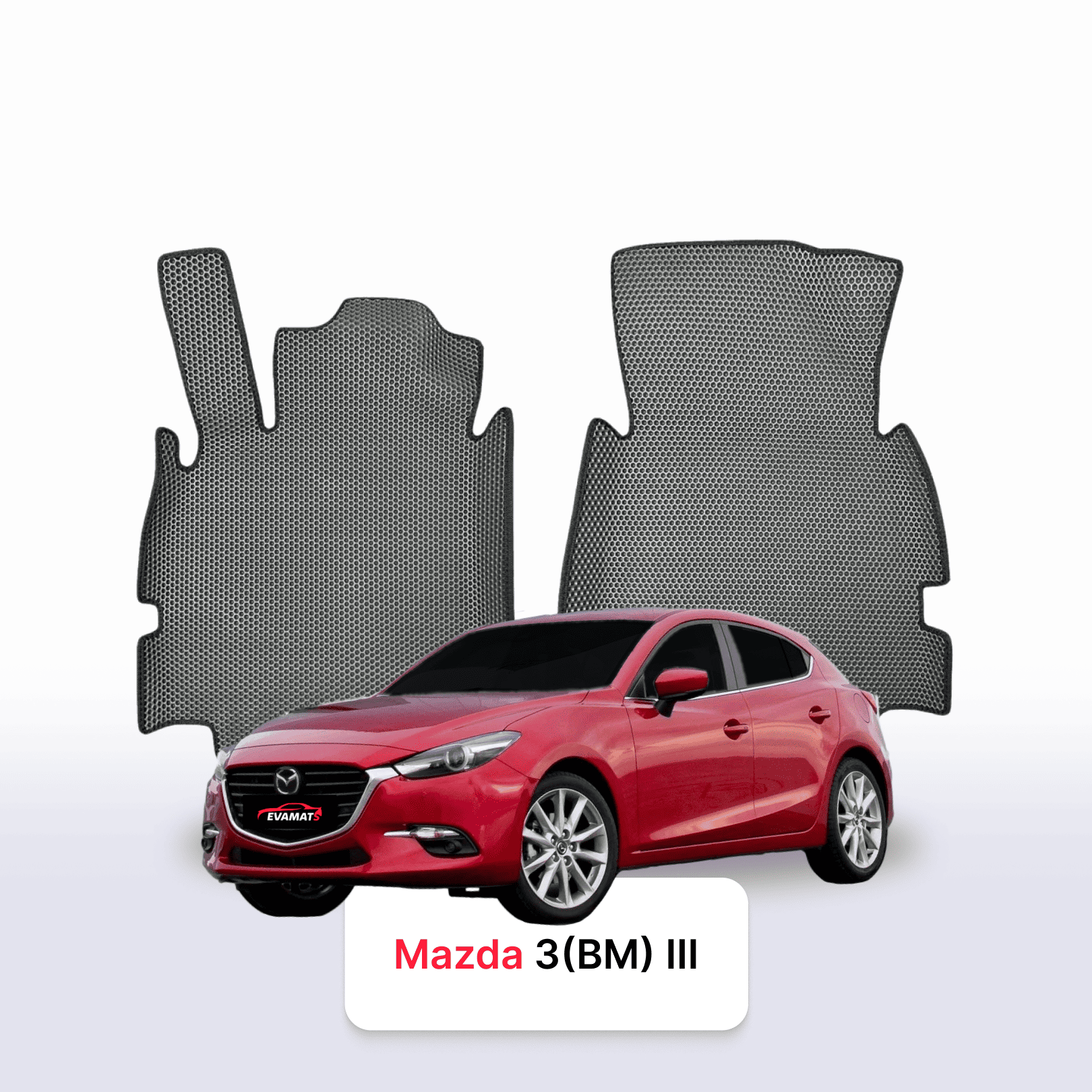 EVA auto paklāji Mazda 3(BM) 3 paaudze 2013-2019 gads HEČBEKS 5 durvju