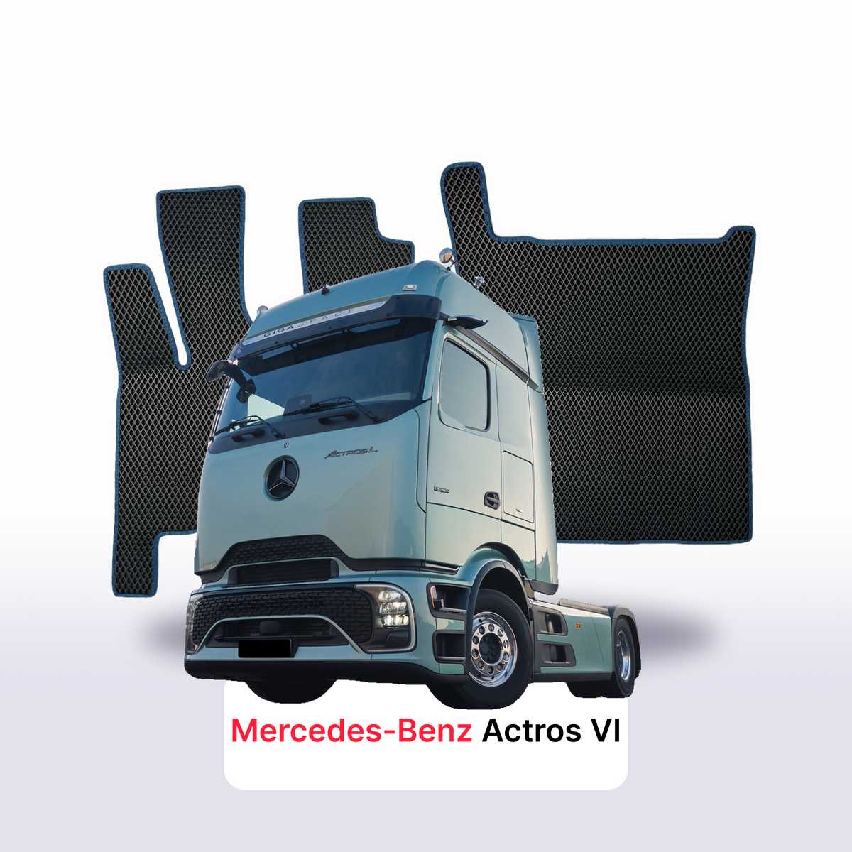 EVA auto paklāji Mercedes-Benz Actros 6 paaudze 2023-2028 gads KRAVAS AUTO