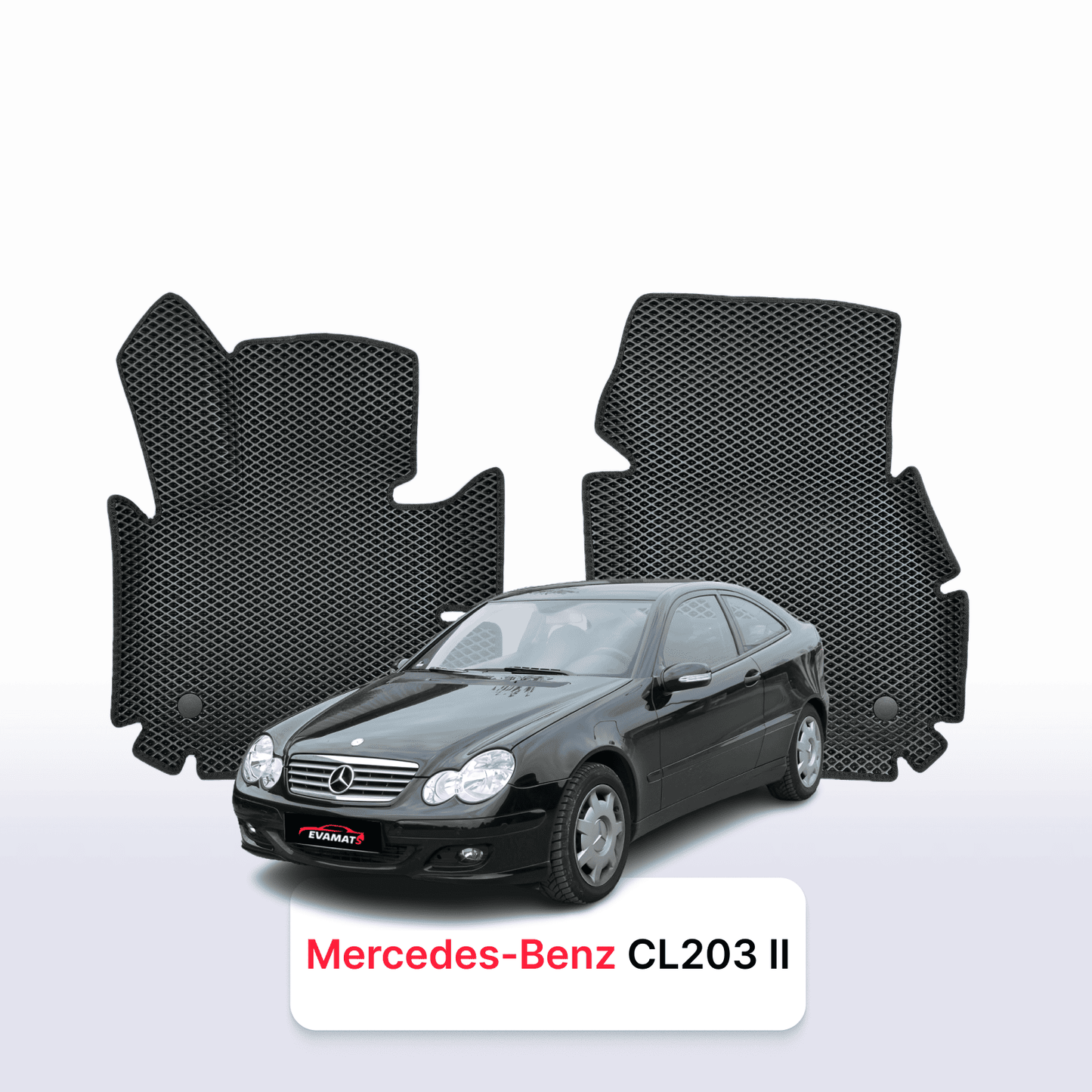 EVA auto paklāji Mercedes-Benz C-klasa(CL203) 2 paaudze 2000-2008 gads HEČBEKS 3 durvju